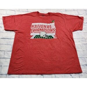 Ohio State OSU 2024 National Champions MENS XXL T Shirt Red Champion Cotton